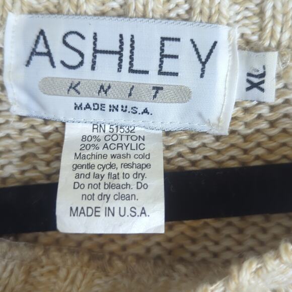 Vintage Tight Knit Ski Lodge Vibe Sweater Preppy Mens Size XL - Picture 2 of 9